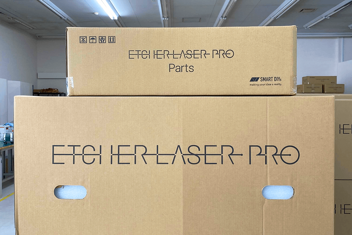 Etcher Laser Pro 梱包状態