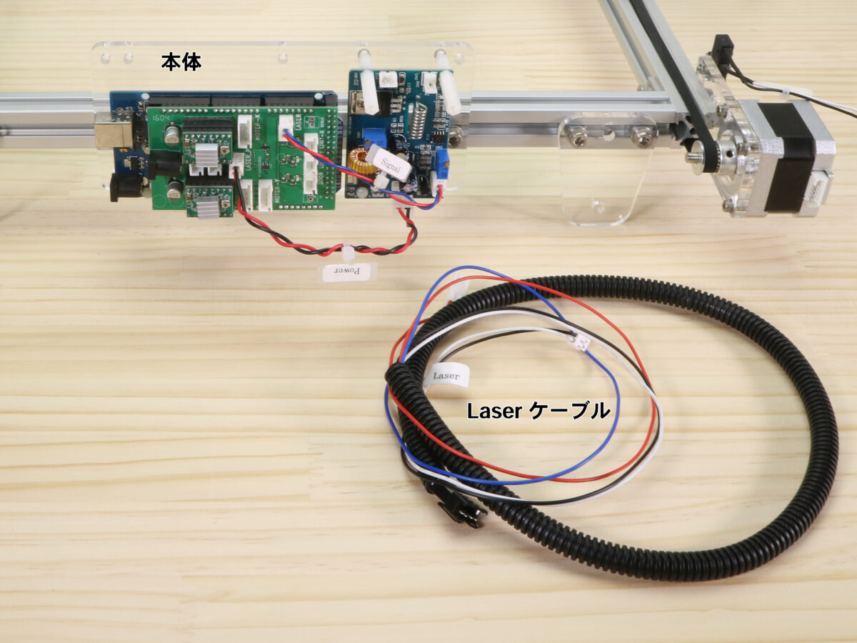 本体とLaserケーブル