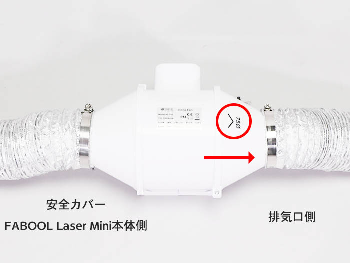 空気の流れる方向