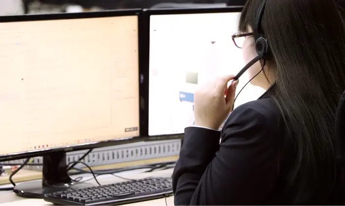 オンラインでのご注文サポートの様子